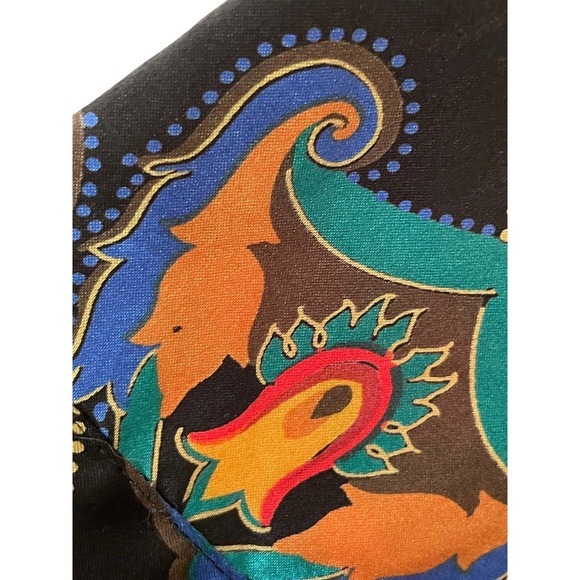 Vintage Victoria's Secret Gold Label Satin Floral Baroque Kimono Robe Size Small - Picture 9 of 9